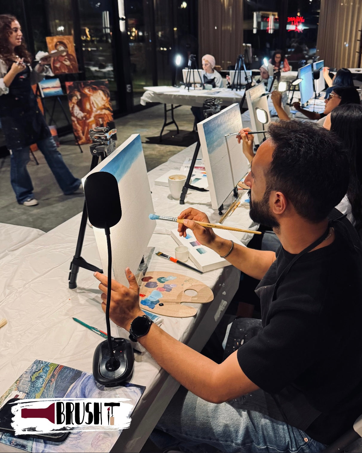 *Oil 101 - a beginner’s guide to oil painting* - Wednesday, November 5th - 7:00 pm - 10:00 pm - BRUSH IT STUDIO - KATAMEYA HEIGHTS - NEW CAIRO