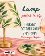 *LAMPS* Thursday, October 29th - 7:00 pm - 9:00 pm - BRUSH IT STUDIO - KATAMEYA HEIGHTS - NEW CAIRO
