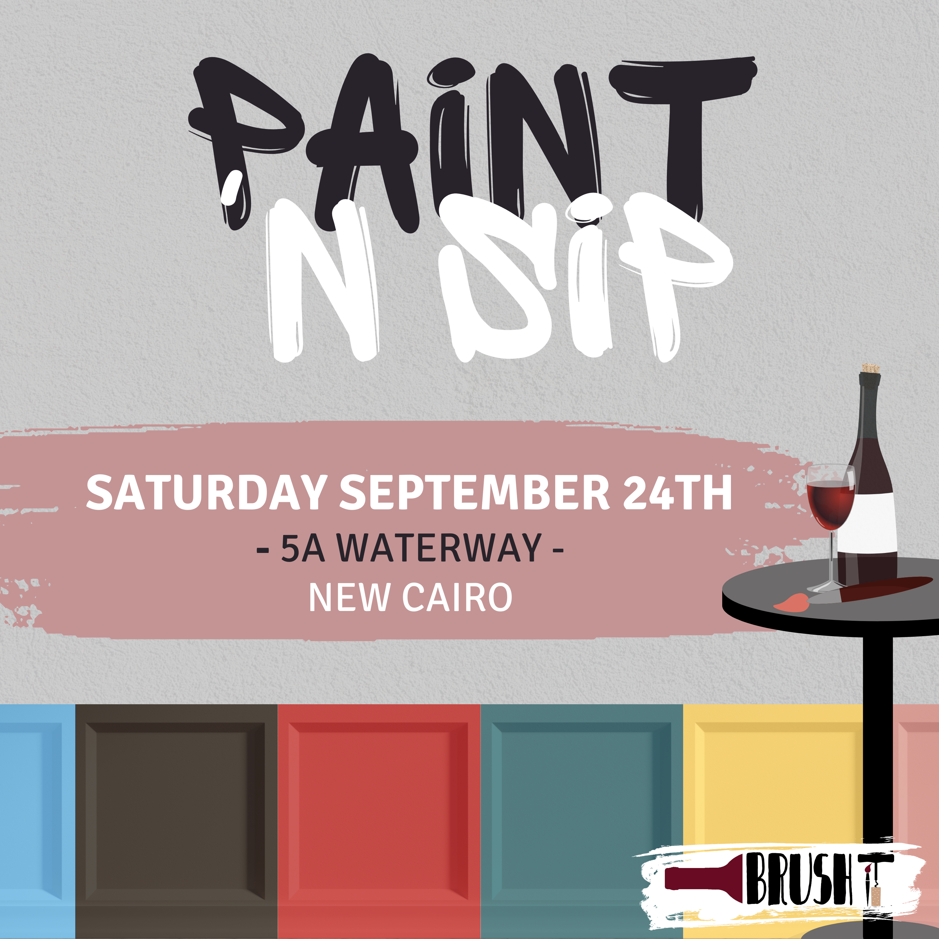 SATURDAY, September 24th - 7:00 pm - 9:00 pm - 5A WATERWAY - NEW CAIRO