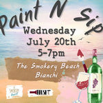 WEDNESDAY, July 20th - 5:00 pm - 7:00 pm - THE SMOKERY BEACH - BY THE BEACH - BIANCHI