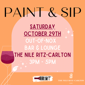 SATURDAY, October 29th - 3:00 pm - 5:00 pm - BY THE NILE - NILE RITZ-CARLTON